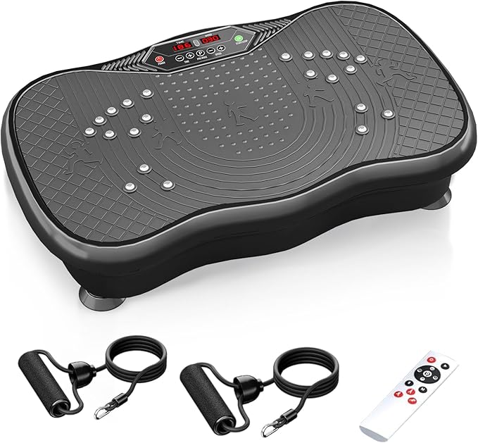 Vibration Plate Exercise Machine,Vibration Plate for Lymphatic Drainage,Whole Body Vibration Platform Portable Home for Weight Loss Muscle Toning & Fitness.-Ruum Studio Home