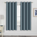 H.VERSAILTEX Elegant Thermal Insulated Blackout Curtains - Nickel Grommet Window Drapes for Living Room/Bedroom - Stone Blue - 52" W x 72" L - (Set of 2 Panels)-Ruum Studio Home