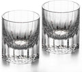 KAMMAK Crystal Whiskey Glasses Set of 2, 7.27oz Old Fashioned Glasses Stemless, Hand Blown White Cocktail Glasses, Engagement Gifts for Couples, Women, Men-Ruum Studio Home