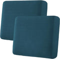 H.VERSAILTEX Super Stretch Individual Seat Covers - Sofa & Couch Cushion Slipcover Sets (Thick Jacquard Textured Twill Fabric, Deep Teal) - 2 Piece Large-Ruum Studio Home