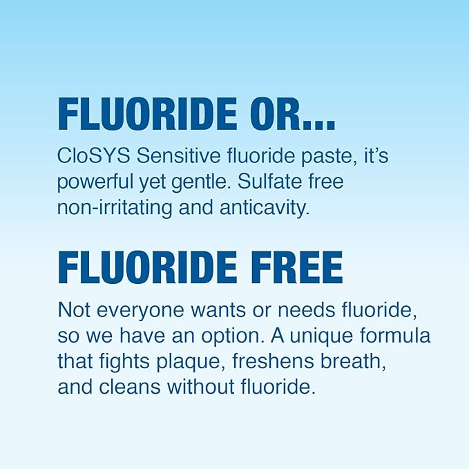 CloSYS Fluoride Toothpaste, 7 Ounce (Pack of 2) Gentle Mint, Whitening, Enamel Protection, Sulfate Free-Ruum Studio Home