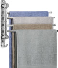 Bathroom Towel Rack JSVER Swivel 4 Arms Extended Towel Holder, SUS304 Stainless Steel Space Saving Towel Rack, Towel Racks for Bathroom, Kitchen-Ruum Studio Home