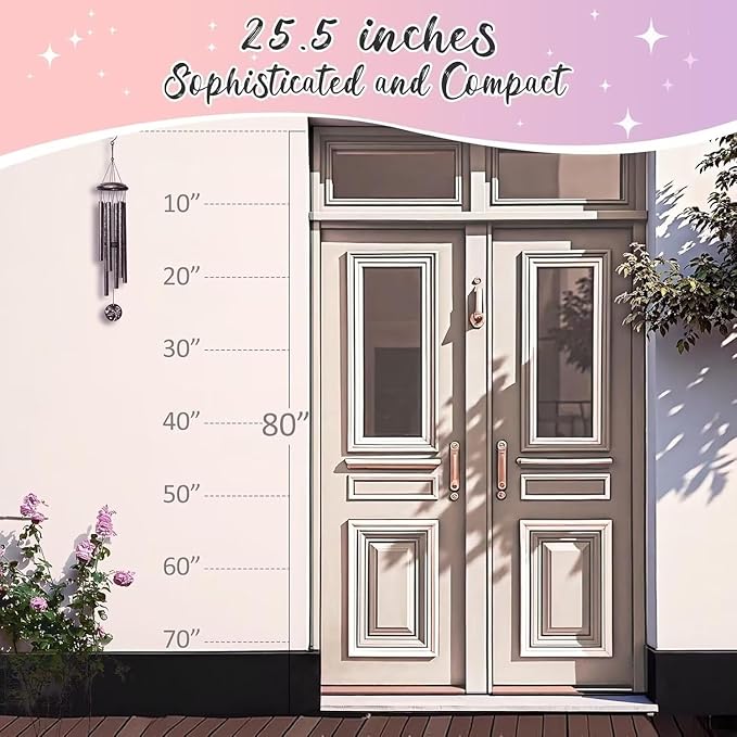 Gifts for Mom, 25''Wind Chimes, Mother Birthday Gifts for mom from Daughter Son, Mothers Day, Thanksgiving, Christmas Day Gift Ideas for Love Rreminder-Ruum Studio Home