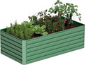 8x4x2 ft Raised Garden Bed, Large Metal Planter Raised Beds, Planters for Outdoor Plants for Vegetables, Flowers, Herbs, Fruits, and Succulents.-Ruum Studio Home