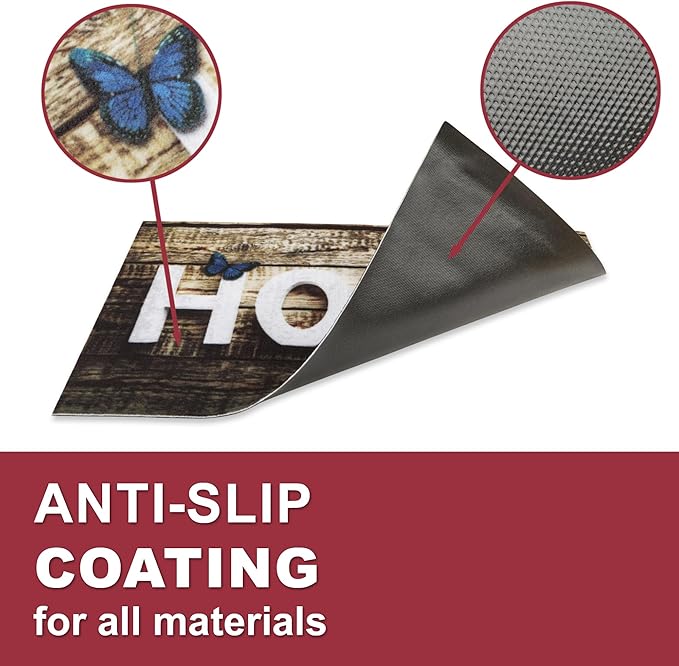 Floor Mat - for Indoor and Outdoor Use - Doormat - Non-Slip - Front Door Shoe Scraper - Size: 17x29-Ruum Studio Home