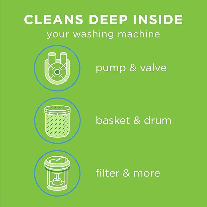 Affresh Washing Machine Cleaner, Cleans Front Load and Top Load Washers, Including HE, 5 Tablets-Ruum Studio Home