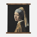 American Art Decor Girl with a Pearl Earring Tapestry Vintage Hanging Canvas Wall Art by Johannes Vermeer-Ruum Studio Home