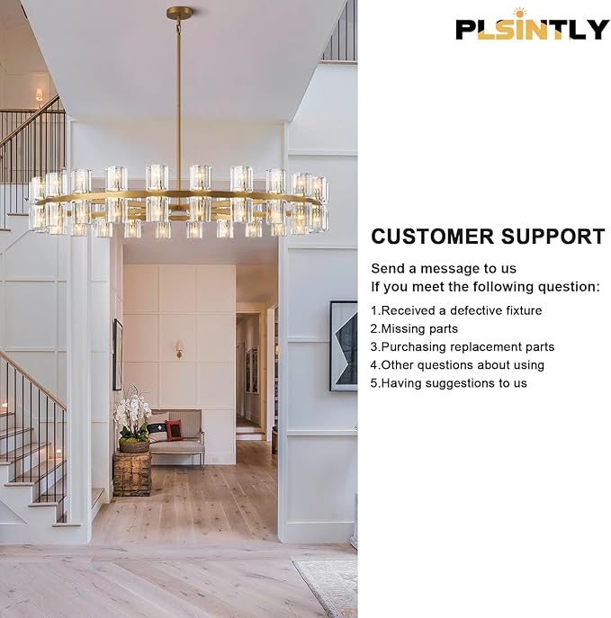 Modern Crystal Chandeliers, Black Chandelier Light Fixtures, 29''Candle Chandeliers for Staircase Hallway Living Room Entryway, 8 Lights-Ruum Studio Home
