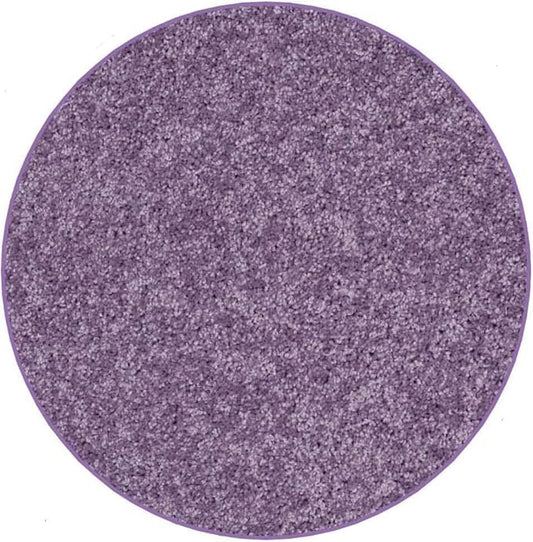 KOECKRITZ Soft and Colorful Kids Classroom Area Rugs (Passes Flammability Pill Test) Many Sizes and Bright Colors to Select from (4' Round, Lavender)-Ruum Studio Home