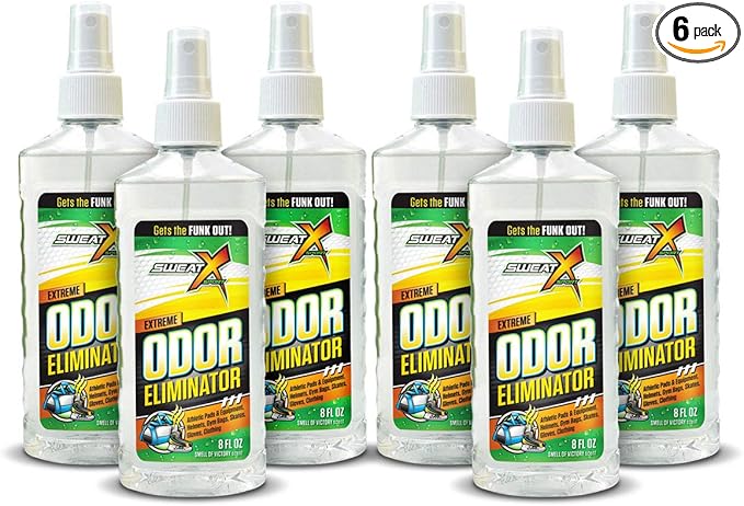Extreme Odor Spray - Multipurpose No-Wash Deodorizer - Ideal for Shoes and Gym Clothing - Victory Scent (8 Fl Oz) - 6 Pack-Ruum Studio Home
