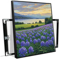 The lavender scenery all over the lake at sunset is suitable for posting in the living room bedroom office landscape poster wall painting-Ruum Studio Home