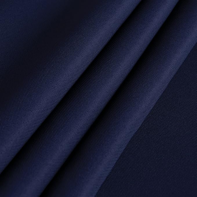 sancua Rectangle Tablecloth - 70 x 90 Inch - Stain and Wrinkle Resistant Washable Polyester Table Cloth, Decorative Fabric Table Cover for Dining Tables, Buffet Parties and Camping, Navy-Ruum Studio Home