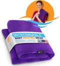 SunnyBay Extra Large Microwave Heating Pad, Microwavable Heavy Weighted Full Body Moist Cold Pack and Washable Fleece Cover, 10x24 Inches, FSA HSA Eligible, 2.8 lbs, Made in USA, Purple-Ruum Studio Home