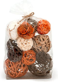 ANDALUCA Large Decorative Vase Filler Bag with Orbs, Balls (Sunset Orange)-Ruum Studio Home