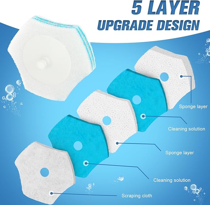 squish Disposable Toilet Brush with 16 Refills, Wall-Mounted No-Drill Adhesive Holder, Toilet Cleaning Kit for Bathroom - Space-Saving & Easy to Use-Ruum Studio Home