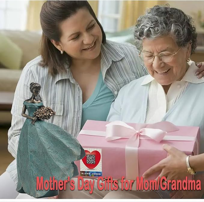 Guichifun Fairy Statue Collection Home Decoration - Leaf Angel Girls Resin Home Garden Patio Decor Memorial Gift for Mom Outside or Inside Outdoor Yard Decorations Figurines 7.5 x 4.5 x 11.5 Inch-Ruum Studio Home