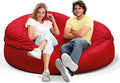 Bean Bag Chair for Adults 4FT,Soft Removable Cover for Teens/Girls Bedroom,Fluffy Giant Round Floor Beanbag Lounger Chairs (No Filler,Big Red)-Ruum Studio Home