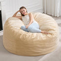 Hobestluk 5FT Bean Bag Chair Giant Bean Bag Chairs for Adults Large Bean Chairs with Removable Cover, Beanbag Chair with Filler, Adult Bean Bag Chairs for Living Room, Bedroom-Ruum Studio Home
