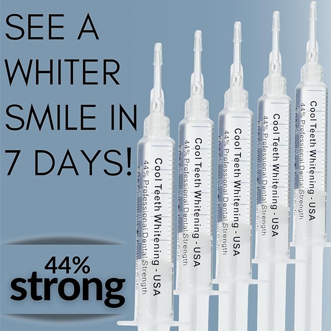 Teeth Whitening Gel Refill for Trays - Professional Strength 44% Carbamide Peroxide Formula - Fast & Effective Bleaching Solution for a Brighter Smile-Ruum Studio Home