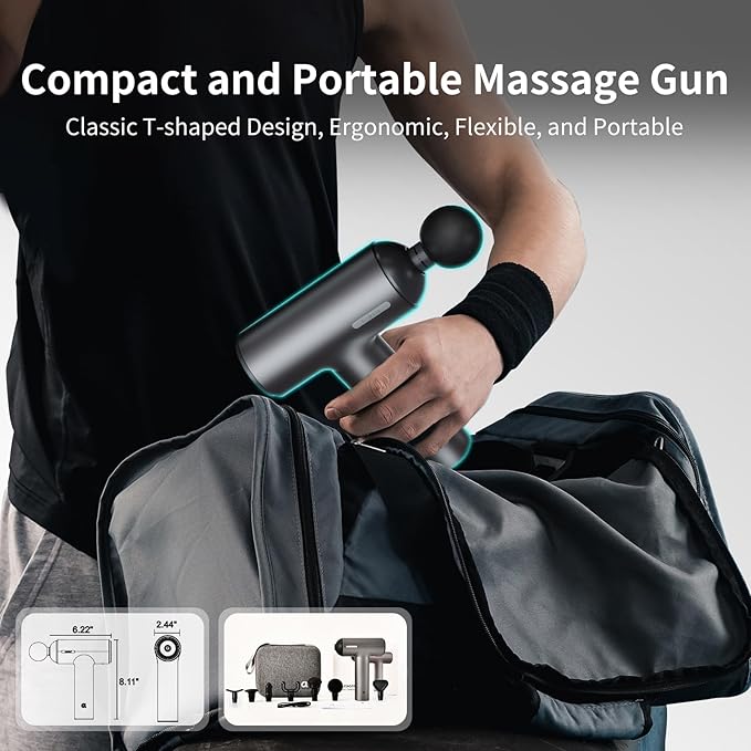 arboleaf Massage Gun, Powerful Massage Gun Deep Tissue, Handheld Percussion Muscle Massager with Portable Travel Case for Athletes, Relax, Gifts-Ruum Studio Home