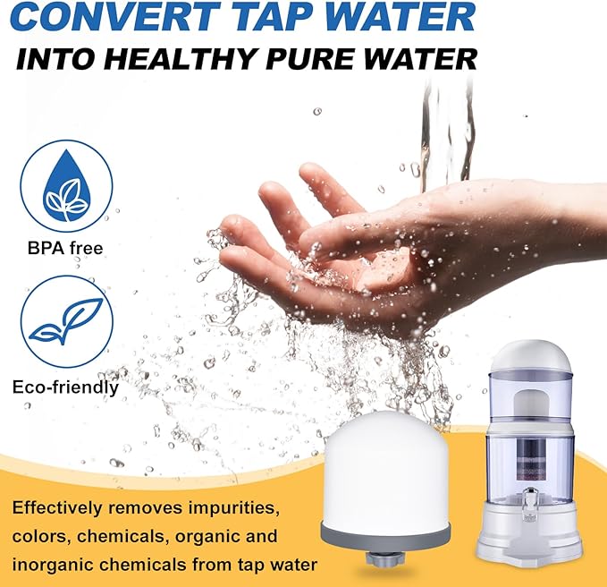 2Pack Replacement Ceramic Dome Water Filter 0.2 to 0.5 micron for Countertop Portable Water Purification System-Ruum Studio Home