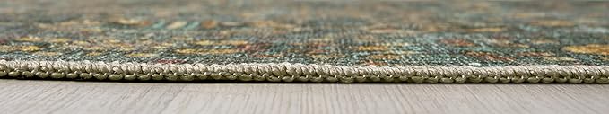 Keen Home Design 2x12 Rug - Machine Washable Runner Rug with Non-Slip Backing, Ideal for Hallway, Entryway, Kitchen, Laundry Room - Vintage, Easy Clean, Durable, Low Pile - (2'6" x 12')-Ruum Studio Home
