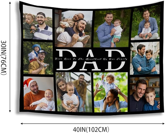 Custom Tapestry For Wall Bedroom Custom Backdrop Personalized Image Text Photo Customized Funny Tapestry Banners And Signs Dad's Day Horizontal Tapestrys-Ruum Studio Home