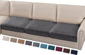 PrinceDeco Velvet Stretch Couch Cushion Cover Extra Large Cushion Slipcover for Chair Loveseat Sofa Cushion Furniture Protector Seat Cushion Sofa Cover (3 Piece XL Sofa Cushion Covers, Grey)-Ruum Studio Home
