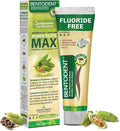 BENTODENT Fluoride Free Remineralizing Calcium Bentonite Clay Toothpaste - Cardamom Flavor Natural Toothpaste, Mint-Free, 3.52 oz - Mineral Tooth Paste Ideal for Sensitive Teeth & Whitening-Ruum Studio Home