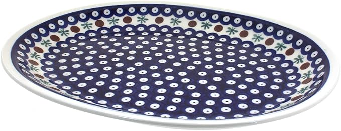 Blue Rose Polish Pottery Nature Large Serving Platter-Ruum Studio Home