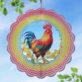 Wind Spinners Outdoor Chicken Decorations - Birthday Gifts for Women Mom Grandma, Rooster Deocr Hanging Wind Spinner 12 inch 3D Wind Sculptures for Garden Decor for Outside, Patio, Yard, Outdoor-Ruum Studio Home