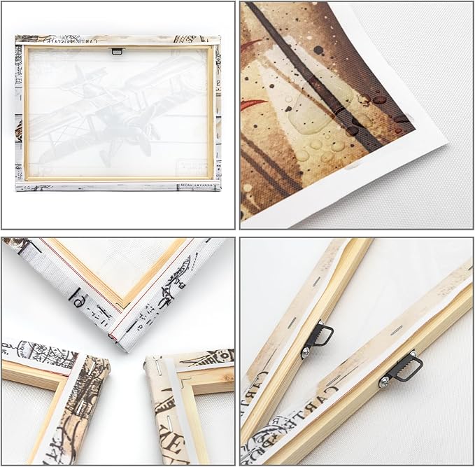 Fochorlo Large Chicago Canvas Modern City Skyline Wall Art Downtown Night Picture Prints Ready To Hang 20"X48"-Ruum Studio Home