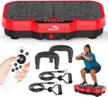 Vibration Plate Exercise Machine, 8000 Vibrations/min Adjustable Fitness Platform, 400 Lbs Capacity Whole Body Workout Extra Large Size Platform with Bluetooth for Weight Loss, Women & Men-Ruum Studio Home