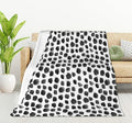 HGOD DESIGNS Watercolor Polka Dot Flannel Fleece Bed Blanket Throw Blanket Lightweight Cozy Plush Blanket for Bedroom Living Rooms Sofa Couch 50"x60"-Ruum Studio Home