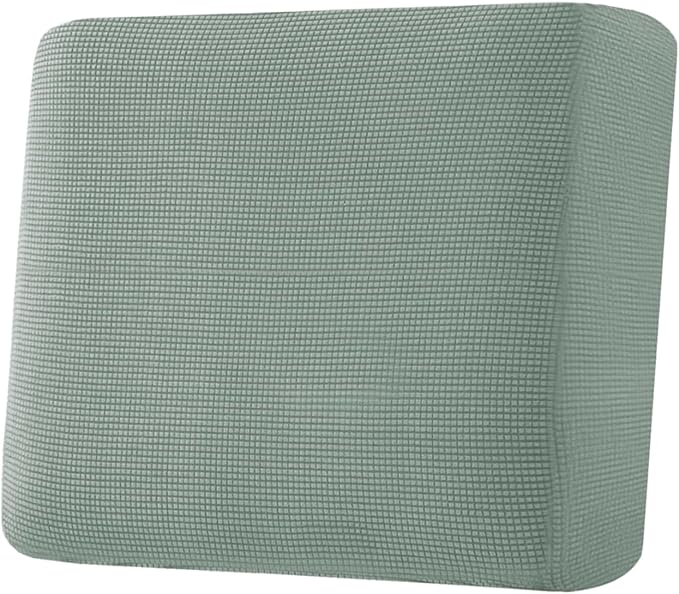 H.VERSAILTEX Super Stretch Individual Seat Cushion Covers Sofa Covers Couch Cushion Covers Slipcover Sets Thick Jacquard Textured Twill Fabric (1 Piece Chair Cushion Cover, Sage)-Ruum Studio Home