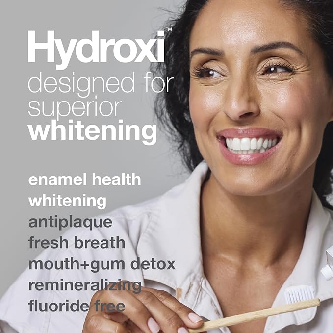 Davids Hydroxi Fluoride Free Nano Hydroxyapatite Whitening + Enamel Health Toothpaste, Antiplaque, Fresh Breath, Remineralizing, SLS Free, Natural Peppermint, 4 oz, Made in USA-Ruum Studio Home