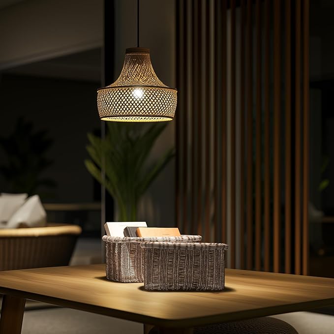 La Jolie Maison Blended Fabric Storage Baskets Set of 2, Rectangle Knitted Baskets for Organizing, Boho Decorative Baskets, Unique Design, Durable Finish, Mocha-Ruum Studio Home