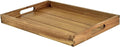 Acacia Wood Serving Tray with Handles - 17-Inch Decorative Wooden Tray - Perfect for Breakfast, Lunch, Dinner, Appetizers, Patio, Ottoman, Coffee Table - Durable Living Room and Couch Tray-Ruum Studio Home
