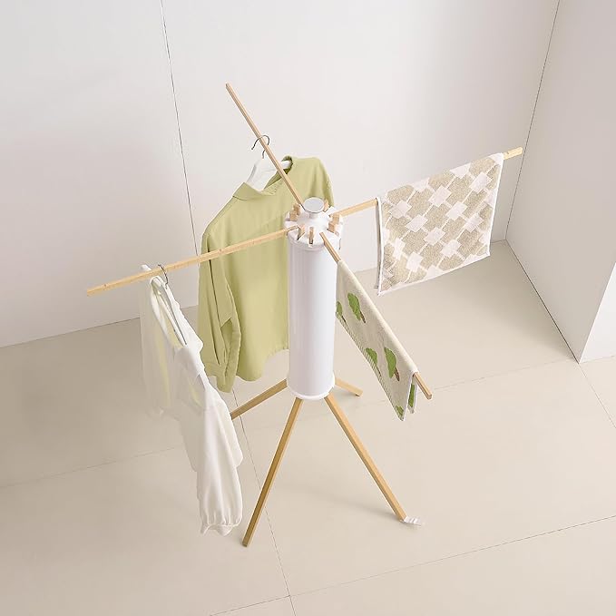 Clothes Drying Rack 4 Legs,Laundry Hanger Dryer Rack,Portable Drying Rack,Foldable Drying Rack-Drying Rack Clothing Laundry Bedroom Household Wooden-12rods-Ruum Studio Home