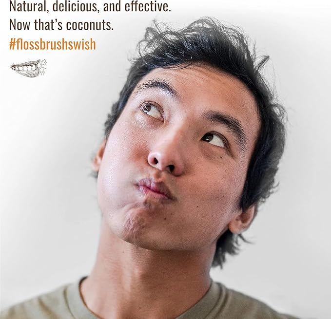 Dr. Ginger’s Coconut Oil Pulling Alcohol Free Mouthwash - Mint Flavor, 14 fl oz Support Gum Health, Tongue, and Teeth Whitening for Adults, Fluoride Free, All-Natural Oil and Xylitol for Bad Breath-Ruum Studio Home