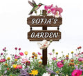 Personalized Watercolor Bird Metal Sign with Stake,Custom Gardener Last Name Signs Outdoor Decor,Customized Gardening Housewarming Gifts,Birds on the Branch Plaques for Patio Lawn Porch Backyard Farm-Ruum Studio Home
