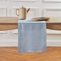 Solino Home Linen Dusty Blue Table Runner 48 Inches - Classic Hemstitch, 100% Pure Linen Coffee Table Runner 14 x 48 Inch Ideal for Dresser Tables - Fall, Autumn, Halloween, Thanksgiving-Ruum Studio Home