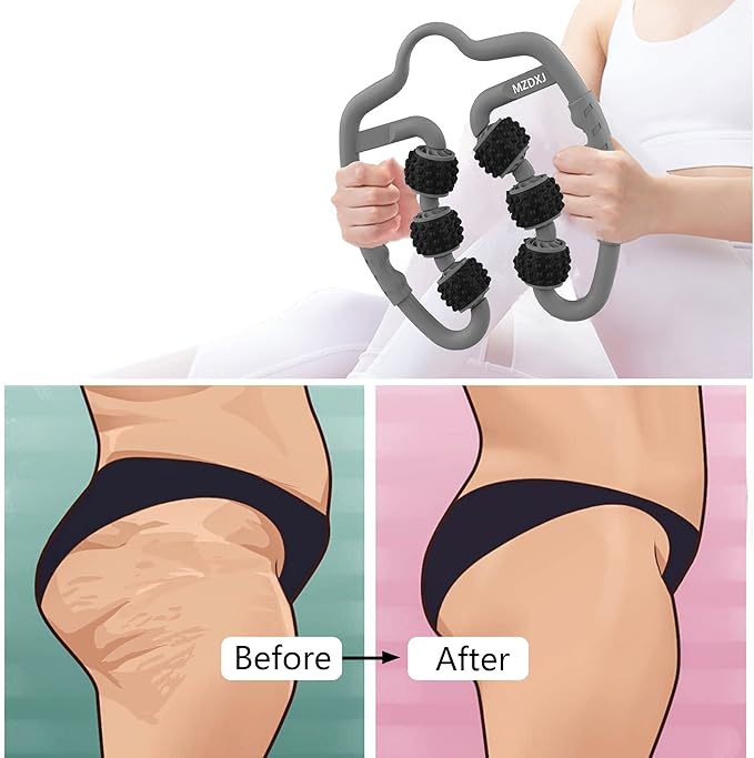 Cellulite Massage Tool Deep Fascia Massager & Dimpled Skin Remover for Legs - Anti-Cellulite Roller Tech with Lymphatic Drainage, Smooth Skin & Pain Relief for Thighs & Buttocks Sculpting-Ruum Studio Home