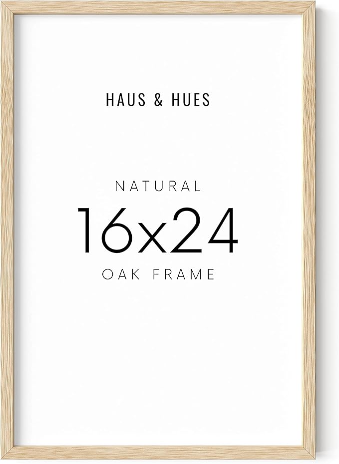 HAUS AND HUES 16x24 Frame - Light Wooden Picture Frame, Set of 1 (Beige)-Ruum Studio Home