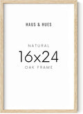 HAUS AND HUES 16x24 Frame - Light Wooden Picture Frame, Set of 1 (Beige)-Ruum Studio Home