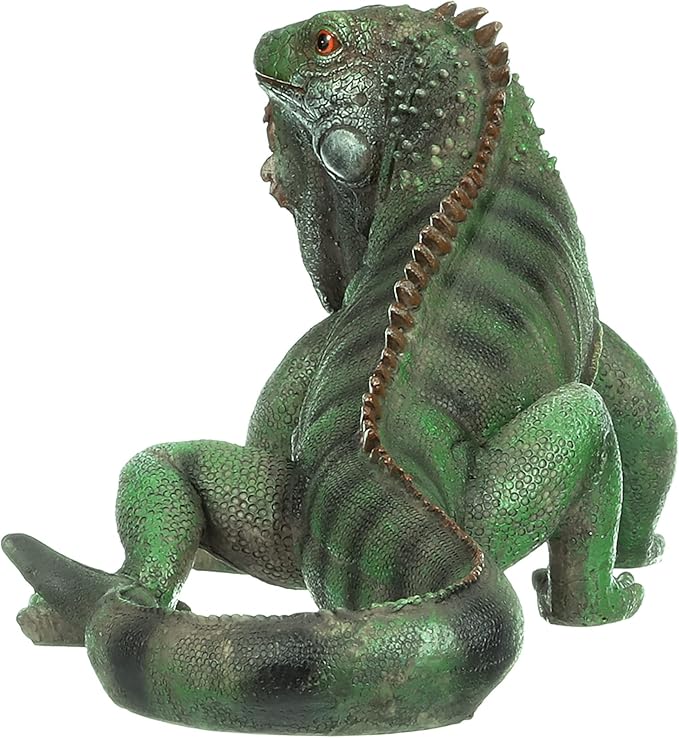 Design Toscano Iggy The Iguana Indoor/Outdoor Garden Statue, Large, 22 Inch Long, Cast Stone Resin, Full Color Finish-Ruum Studio Home