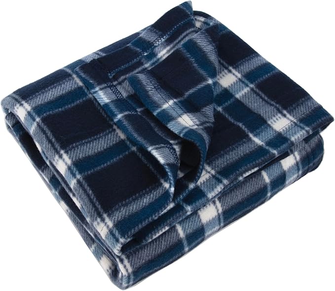 50x60 Throw Blankets, Plaid Fleece Throw Blankets for Bedroom, Couch, Livingroom, Chair, Pets, Outdoors-Ruum Studio Home