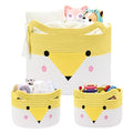Large Baby Basket Toy Storage 3 Pack, (20"x13.8") Woven Baby Laundry Basket Blanket Basket, Stuffed Animal Storage, Baby Gift Basket Empty, Toy Basket for Kids, Dog, Cat.-Ruum Studio Home