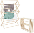 Pennsylvania Woodworks Clothes Drying Rack: Solid Maple Hard Wood Laundry Rack for Sweaters, Blouses, Lingerie & More, Durable Folding Drying Rack, Made in USA, No Assembly Needed, Medium-Ruum Studio Home