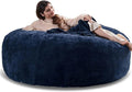 6FT,Oversized Bean Bag Chairs for Adults,Giant beanbag with Filler Included，Fluffy Memory Foam,Soft and Comfy Corduroy Fabric,Gaming Chairs Suitable for Living Room and Bedroom (Blue, 6 Foot)-Ruum Studio Home